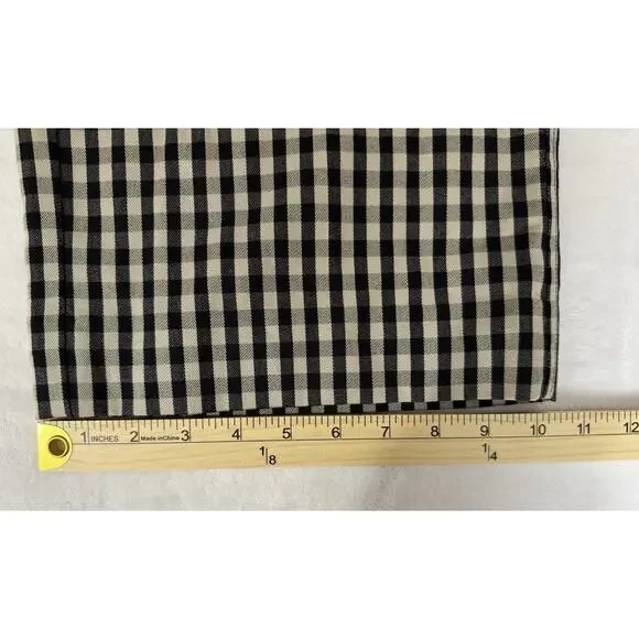 Everlane The Draper Pleated Pant In Buttersmooth Color Checkered Size 2S - Picture 14 of 14